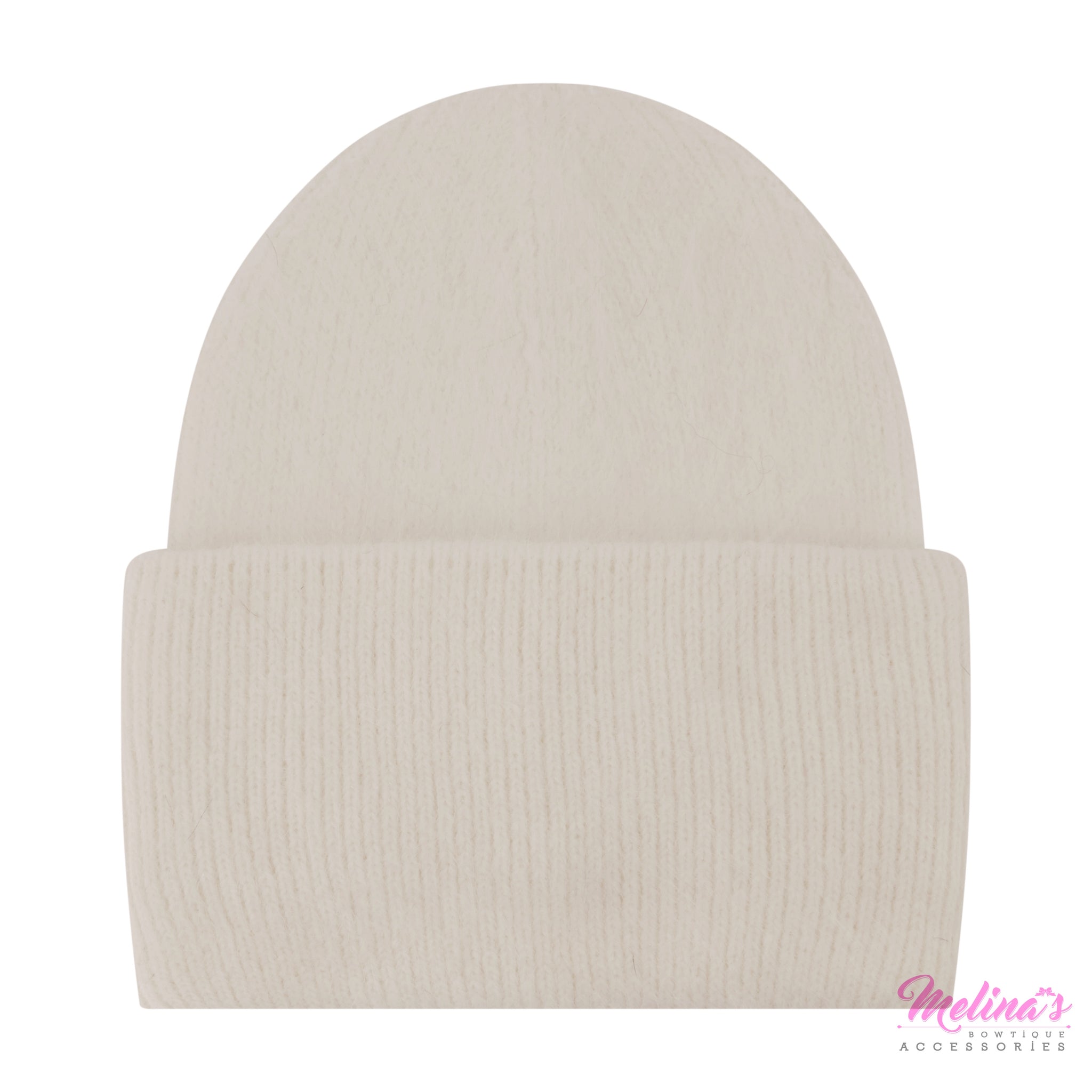 Cream Angora Beanies – Melina
