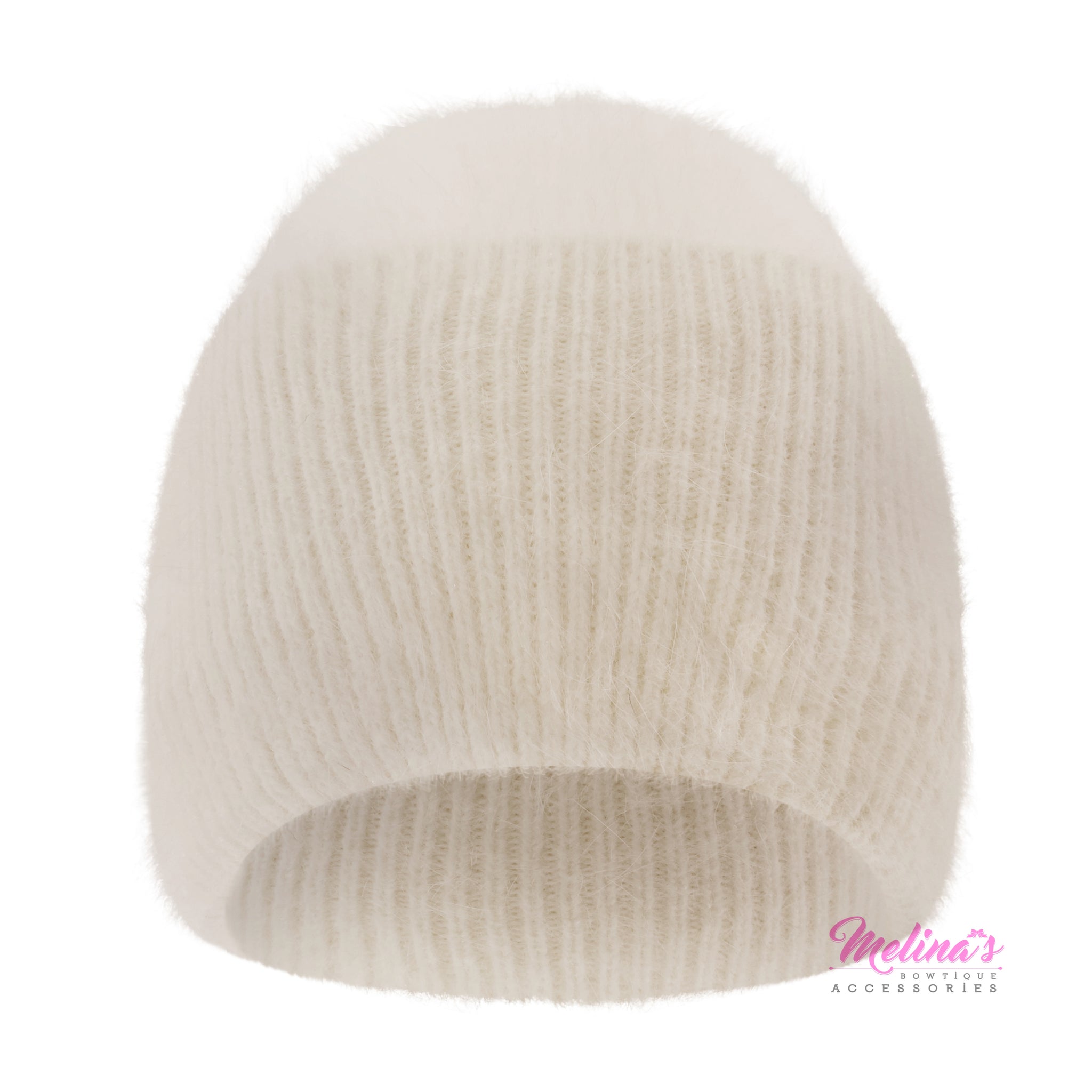 Cream Angora Beanies – Melina