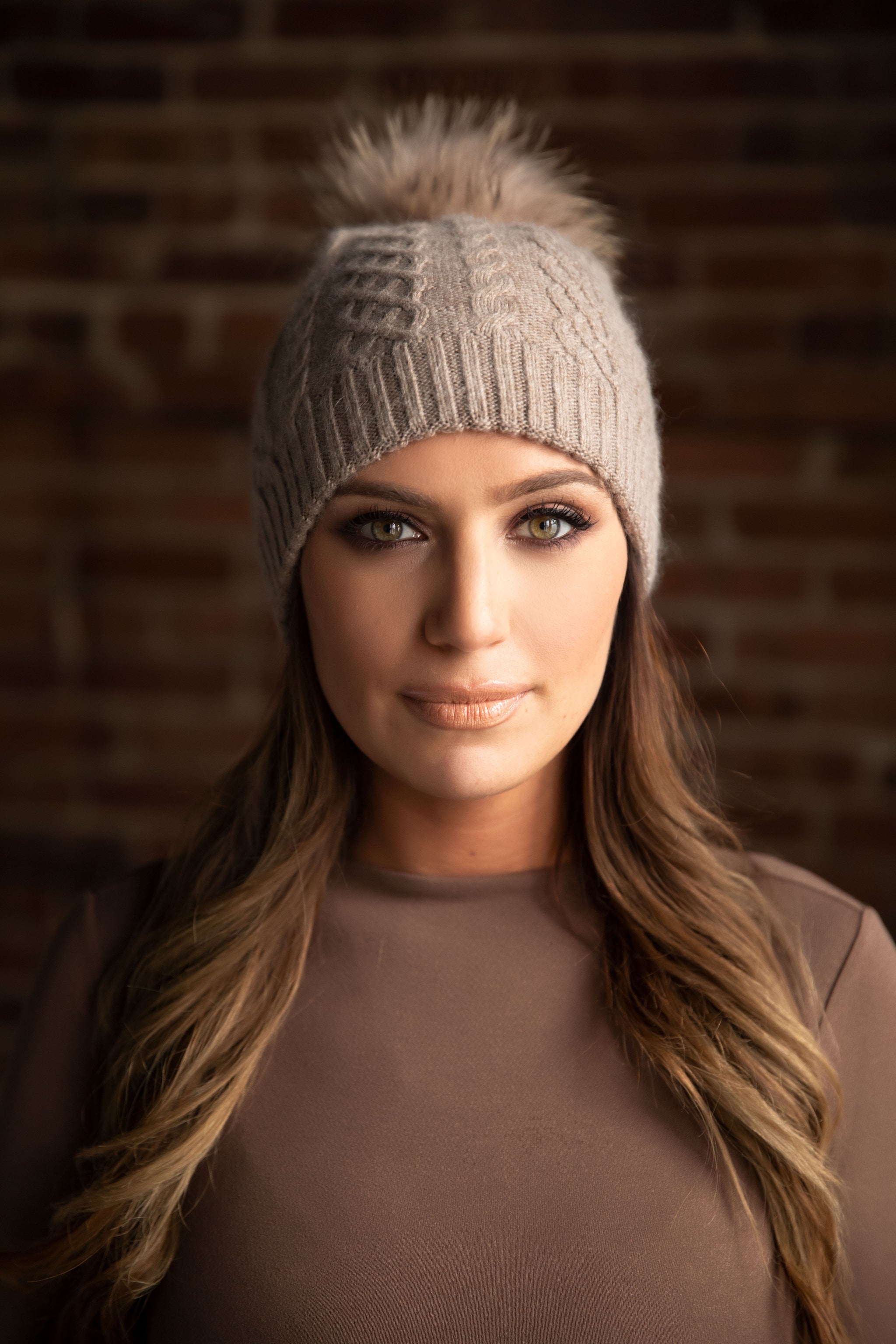 Cappuccino Classic Cableknit Cashmere Hat – Melina's Bowtique LLC